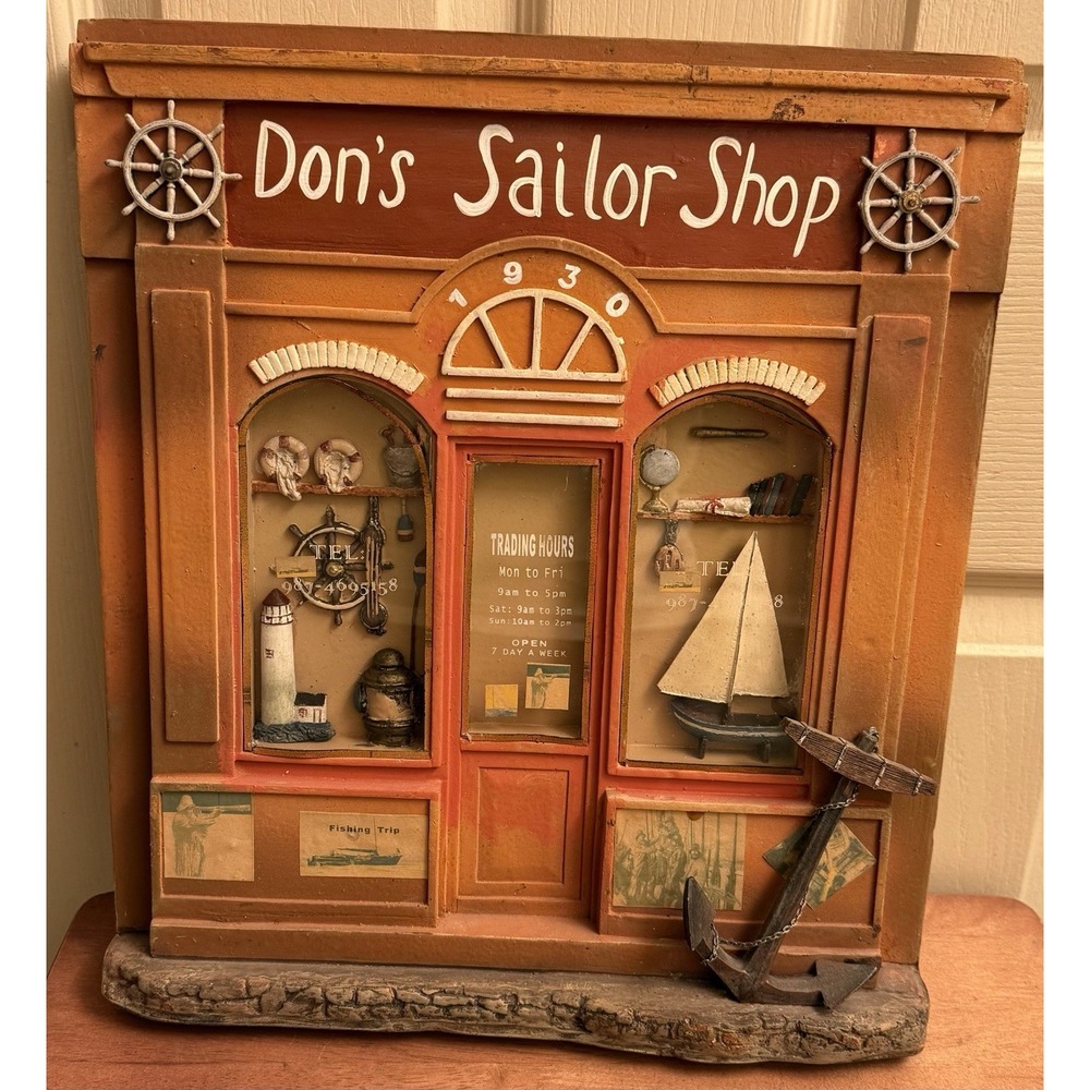 Don's Sailor's Shop" Wall Hanging‎ Nautical Decor Anchor
